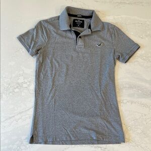 Hollister Light Gray Polo Shirt